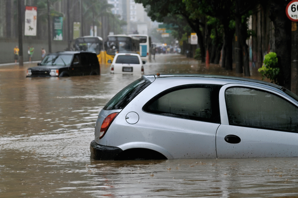 carro na enchente